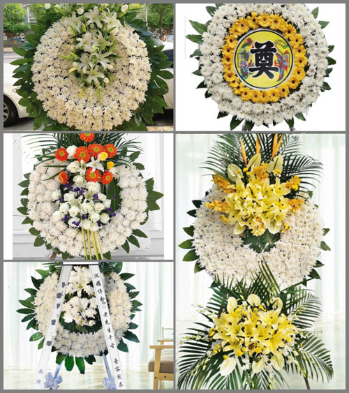山东青岛莱西市梅花山街道刘家村花圈速递