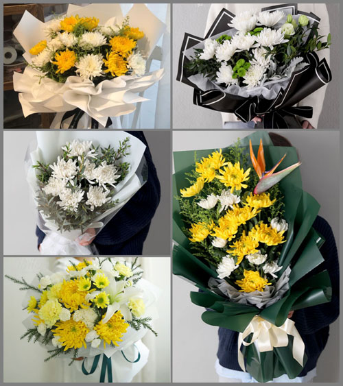 山东青岛莱西市梅花山街道刘家村白事花束代送